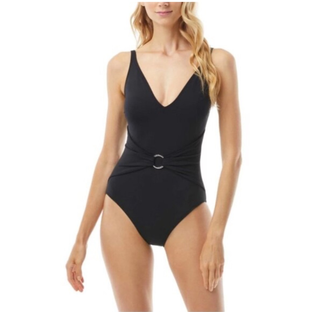 NWOT MICHAEL Michael Khors Stretch Tummy Control Full Coverage Swimsuit Size 10